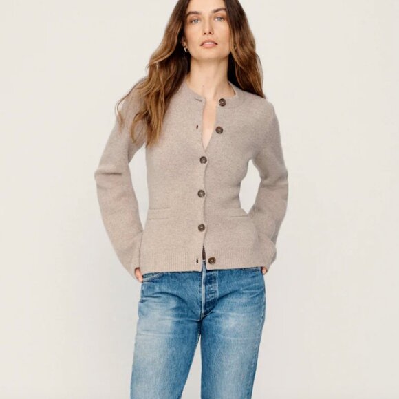 (Jenni Kayne) NWOT Cooper Cardigan in Taupe - Picture 2 of 9